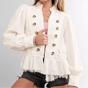 Free People Ariana Military Styled Jacket XS